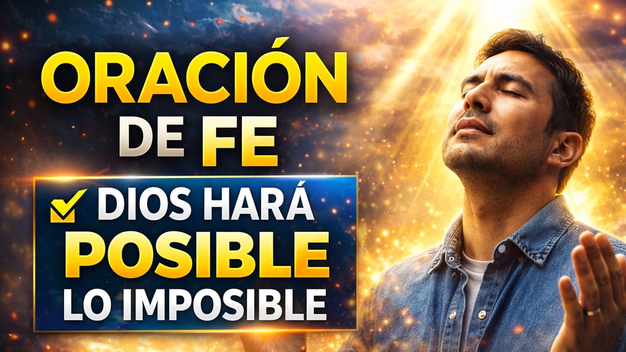 ORACIÓN DE FE PODEROSA 🙏 DIOS HARÁ POSIBLE LO IMPOSIBLE EN TU VIDA HOY