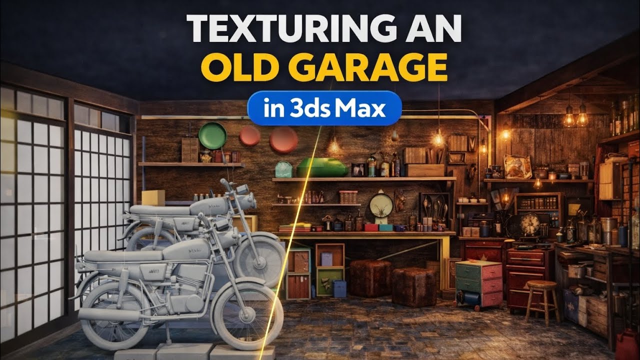 How to Texture an Old Garage in 3ds Max (Realistic Workflow)