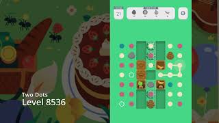 Two Dots Level 8536 Gameplay (no boosters used) ⭐️⭐️⭐️