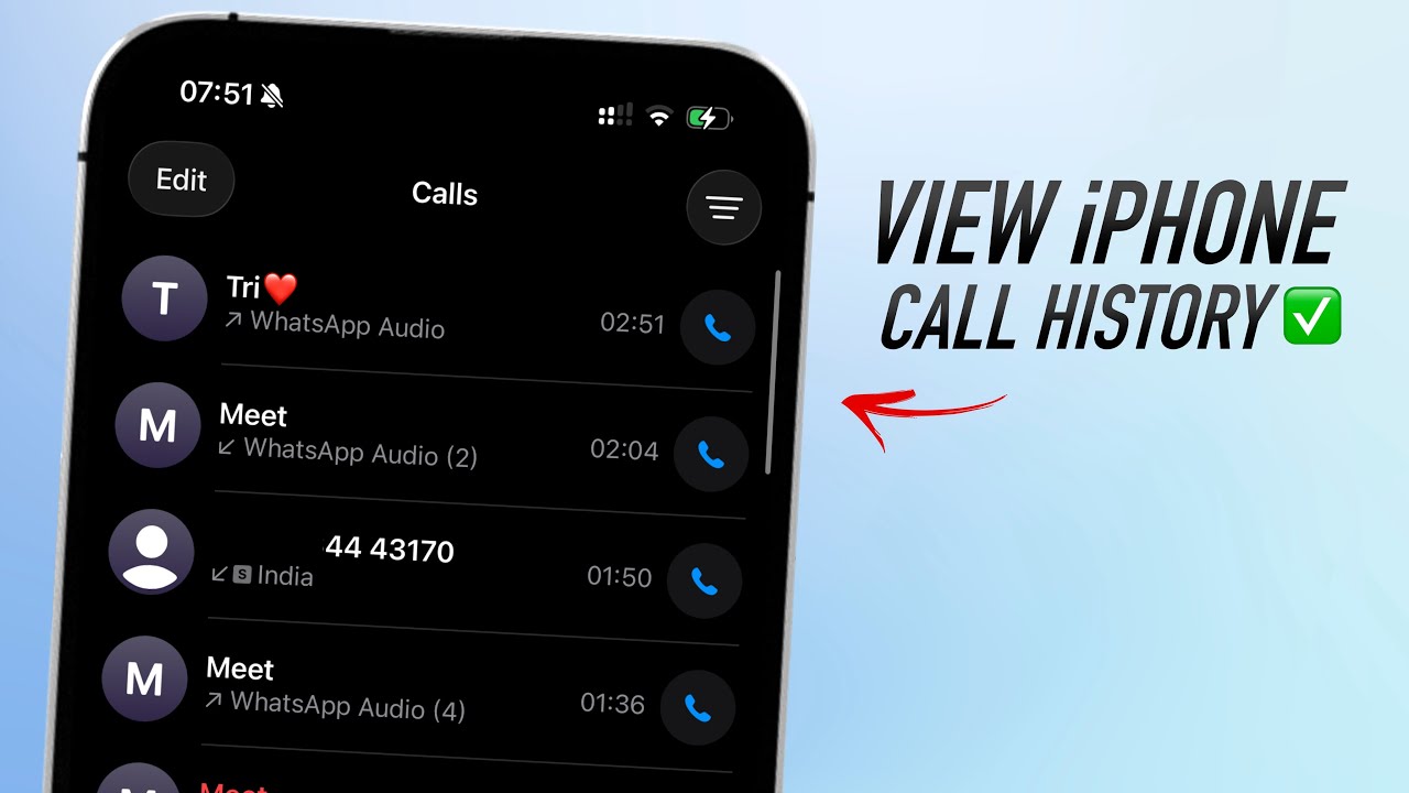 Ios Call History How To View Call Log History in iPhone! - YouTube