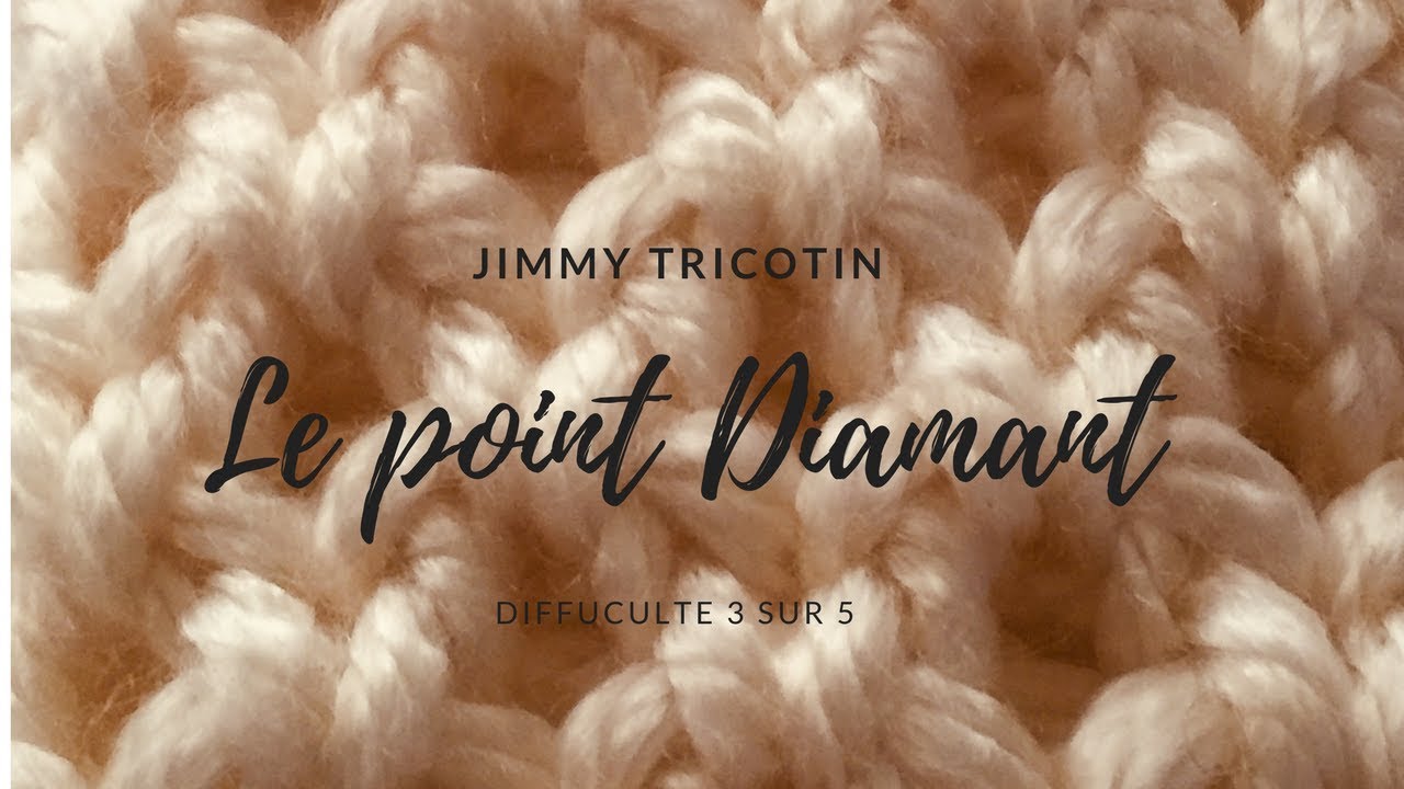 tricotin circulaire point diamant