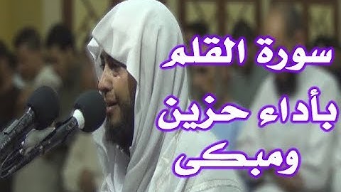 أيات من سورة القلم  بأداء حزين ومبكى  الشيخ انس جلهوم