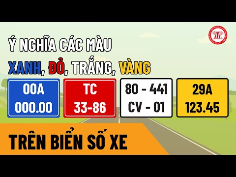 Biển Số Màu Vàng - Ý Nghĩa Các Màu Xanh, Đỏ, Trắng, Vàng Trên Biển Số Xe | TVPL