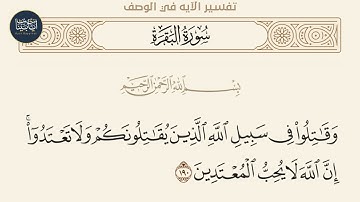 ( وقاتلوا في سبيل الله الذين يقاتلونكم ولا تعتدوا إن... ) سورة البقرة ايه رقم 190 || ماهر المعيقلي