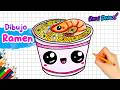 Cómo dibujar RAMEN | Dibujos paso a paso