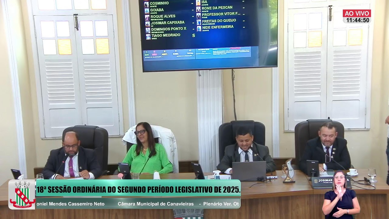 18ª SESSÃO ORDINÁRIA DO SEGUNDO PERÍODO LEGISLATIVO DE 2025.
