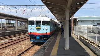 魚津駅 413系一万三千尺物語発車　2020.3.21