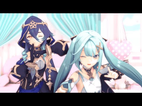 レイラとファルザンでいーあるふぁんくらぶ[原神MMD/gensin impact/4k/60fps]