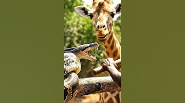 Fearless Heroes Confront Giant Python To Save The Giraffe