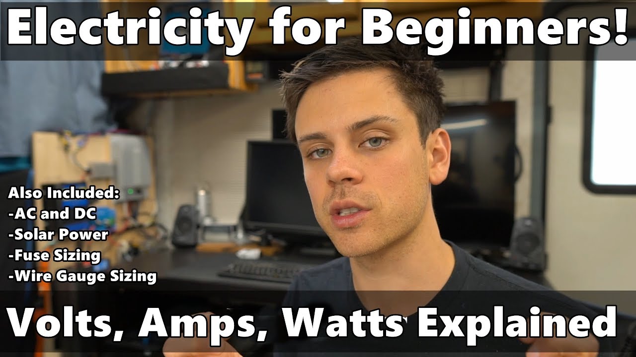 ⁣Electricity Explained: Volts, Amps, Watts, Fuse Sizing, Wire Gauge, AC/DC, Solar Power and more!