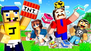 Using SUPER TNT To Prank My Daddy In Minecraft!