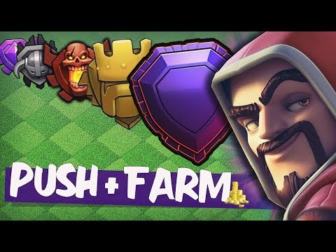 AQUELE PUSH & FARM NA CV8, REI MAXIMIZADO E MAIS.. | EVOLUINDO UM CV8 NO CLASH OF CLANS