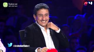 Arabs Got Talent 4 - Ep1 - الموسم الرابع الحلقة 1 _ الجزء 1  جوزيف ترتريان   سوريا