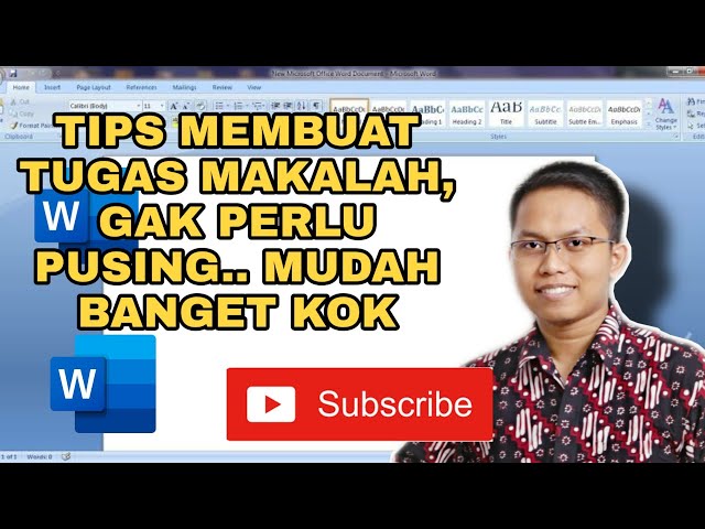 cara membuat makalah di laptop