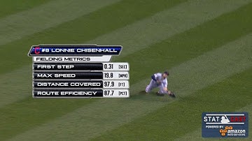 CLE@MIN: Chisenhall runs 97 feet to make great catch