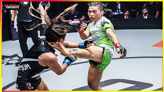 Angela Lee (Singapore) vs Xiong Jing Nan (China) - KNOCKOUT, MMA HD