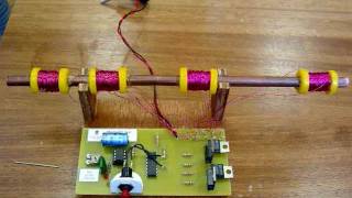 A Simple Coil gun or Gauss Rifle (Magnetic Linear Accelerator)