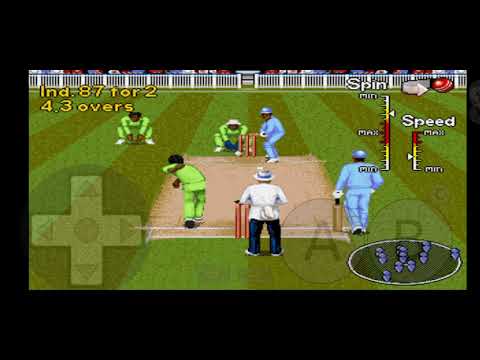 Brian Lara Cricket 96 Sega Genesis - India vs. Pakistan