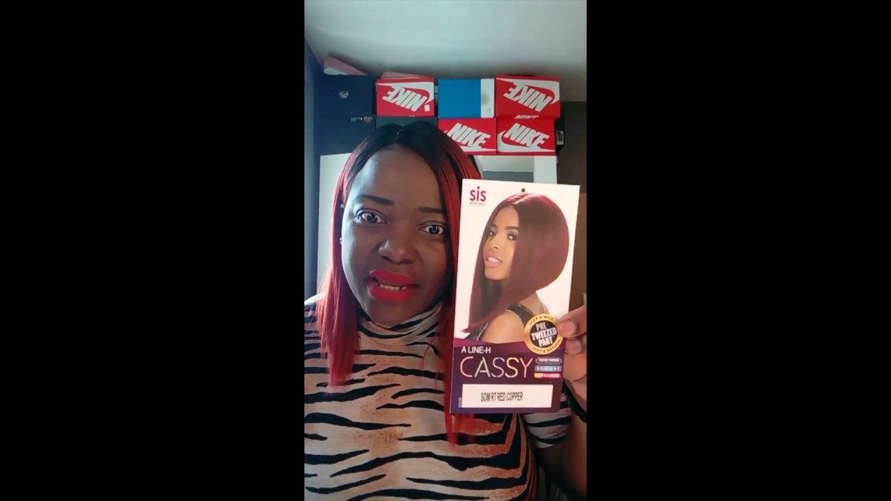 Best summer bob ever!!!!Zury Sis Pre-Tweezed Part A-Line Wig A-Line H-Cassy SOM RT COPPER RED