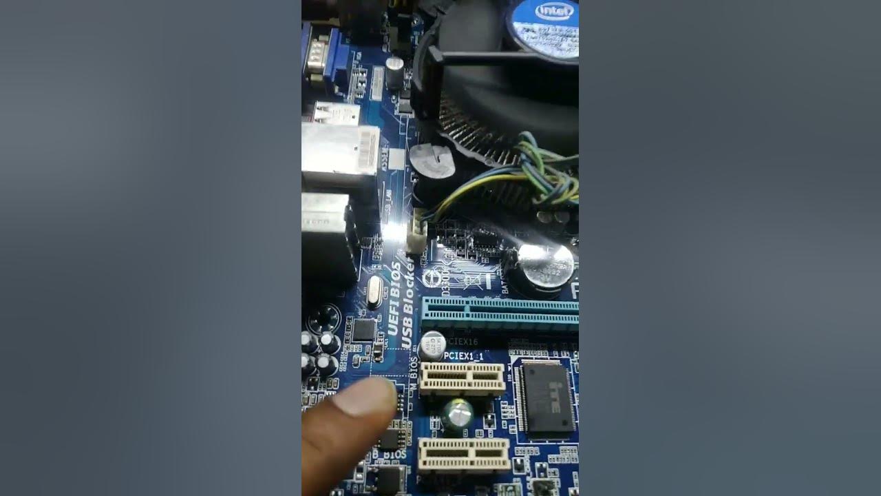 gigabyte h61m board repaired 100% part 2, #chip level, #motherboard