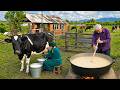 How Condensed Milk is Made from Cow's Milk in Village? A Village Tradition 🐄🍃