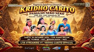 ✅KETHOPRAK KRIDHO CARITO [MALAM] :: TLUWUK WEDARIJAKSA PATI ::