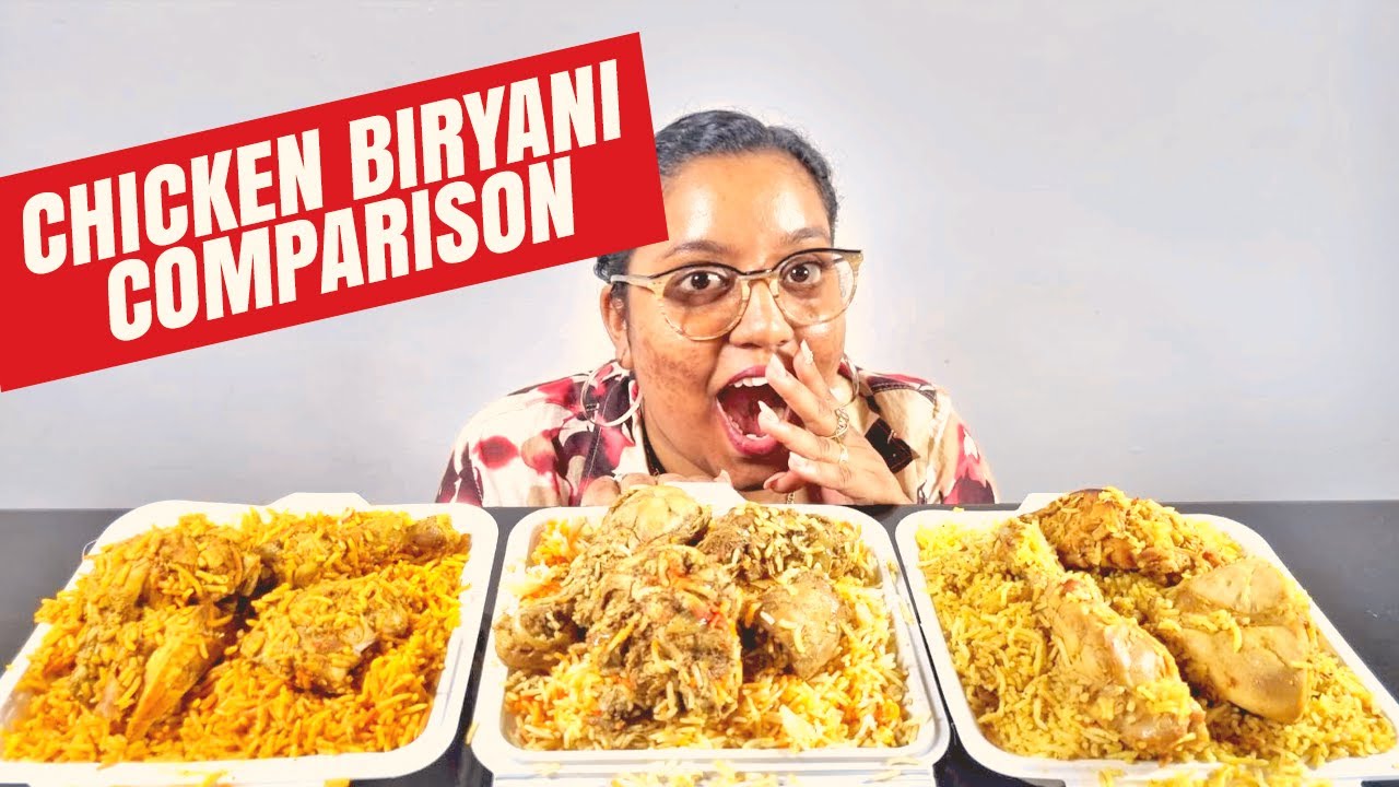 Chicken Biryani Comparison - City Cafe Suriname, Bombay Kitchen & Maharaja Palace | Food & Travel