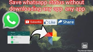 How to save whatsapp status video without downloading any third party apps || one mansvoice || screenshot 5