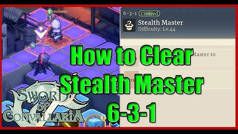 How to Clear 6-3-1 Stealth Master Puzzle - Sword of Convallaria