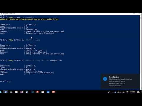 PowerShell Module to Play Music