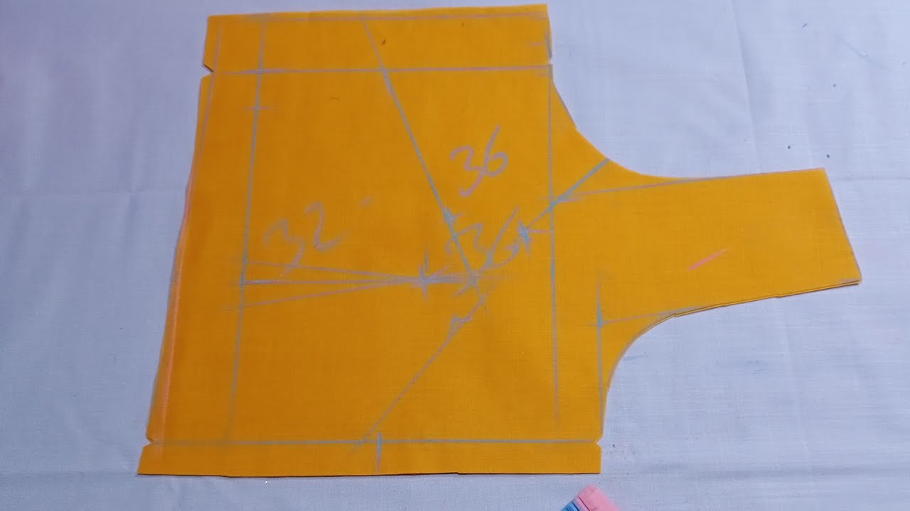 Simple blouse cutting in easy method - YouTube