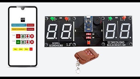 Leonardo Pro Micro Scoreboard Scoreduino Scoremicro Digital Scoreboard With App and RF remote