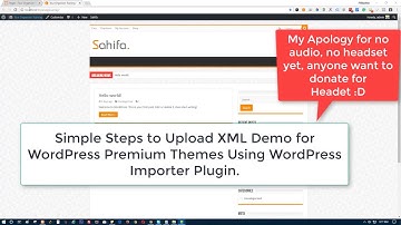 How To Import XML Demo for Your WordPress Theme