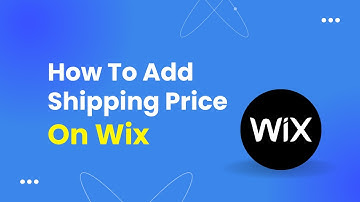 How To Add Shipping Price On Wix - Tutorial