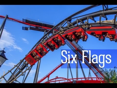 Видео: Прокатитесь с Six Flags - Обзоры американских горок