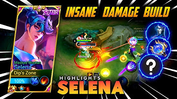 NEW SELENA INSANE DAMAGE BUILD | BEST EMBLEM SET AND SKILL | SELENA MLBB.