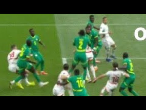 Senegal Players Leave Pitch Vs Morocco After Referee Gave Penalty For Diouf Foul Brahim Diaz 