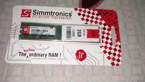 DDR 2 800 MHZ simtronics RAM informational video in HINDI