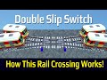 Double slip switch rail crossing