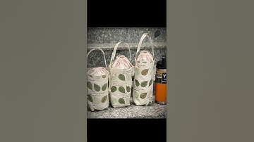 Túi vải bố Lá Mộc xinh xắn dung tích tối đa 700ml nhỏ gọn trẻ trung