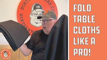 The Simple Trick to Folding Round Tablecloths FAST