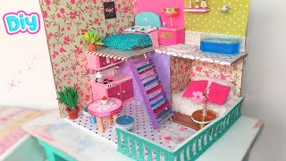 CASA EN MINIATURA CON MATERIAL RECICLADO🏠 Diy Crafts