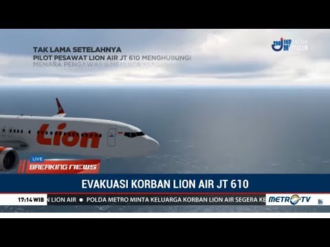 Detik-detik Jatuhnya Pesawat Lion Air JT610 di Perairan Tanjung Karawang