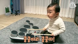 21-month-old drummer