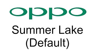 Summer Lake (Default) - Oppo Find X903 Alarm Tone