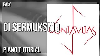 How to play Oi Sermuksnio (Oh Dear Rowan Tree) by Ugniavijas on Piano (Tutorial)
