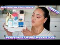 MAY PERFUME TRAY UPDATE WEEKS 3 + 4 PT 1! PERFUMES I WORE THIS MONTH | PERFUME REVIEWS | AMY GLAM ✨