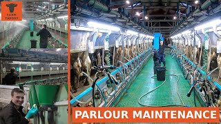 My FEEDERS have been broken for OVER A YEAR...  |  MILKING TIMELAPSE!  |  Parlour Maintenance.