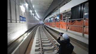 うめきた（大阪）地下駅建設現場報道公開　JR西日本　大阪