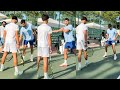 Ref:cX7226vOAF4 Djokovic teaches u14 champion rafael pagonis his tennis secrets